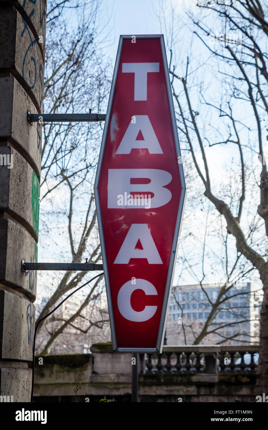 Tabac sign Stock Photo