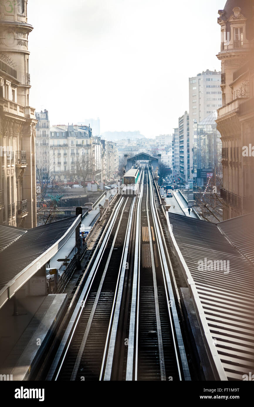 French parisian subway Stock Photo Alamy