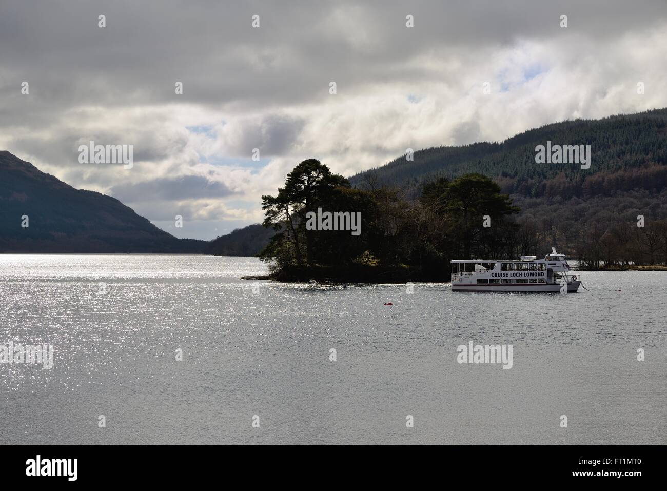 Loch Lomond, from Inveruglas in Loch Lomond and The Trossachs National Park in Scotland, UK Stock Photo