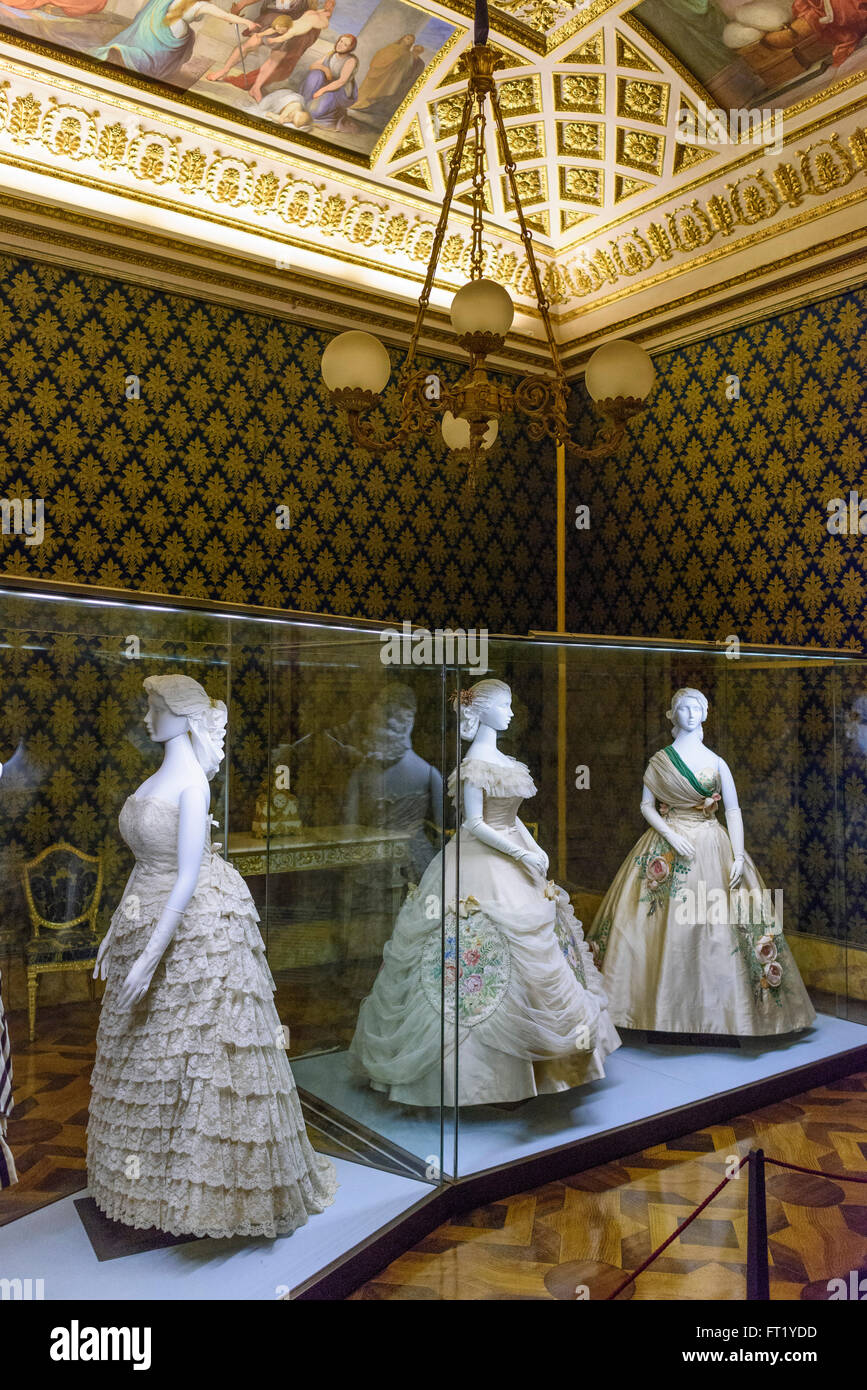 Florence. Italy. Costume Gallery, Pitti Palace. Stock Photo