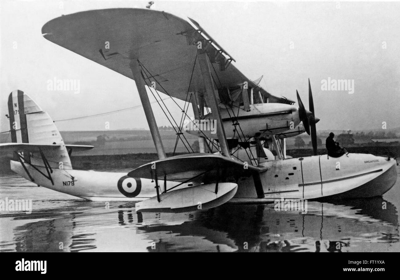 Short Singapore S.5 flying boat. Mark 1. Singapore 1 Stock Photo