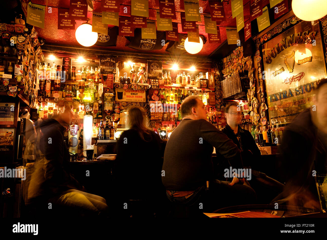 Interior of The Temple Bar pub in Dublin, Republic of Ireland, Europe Stock Photo