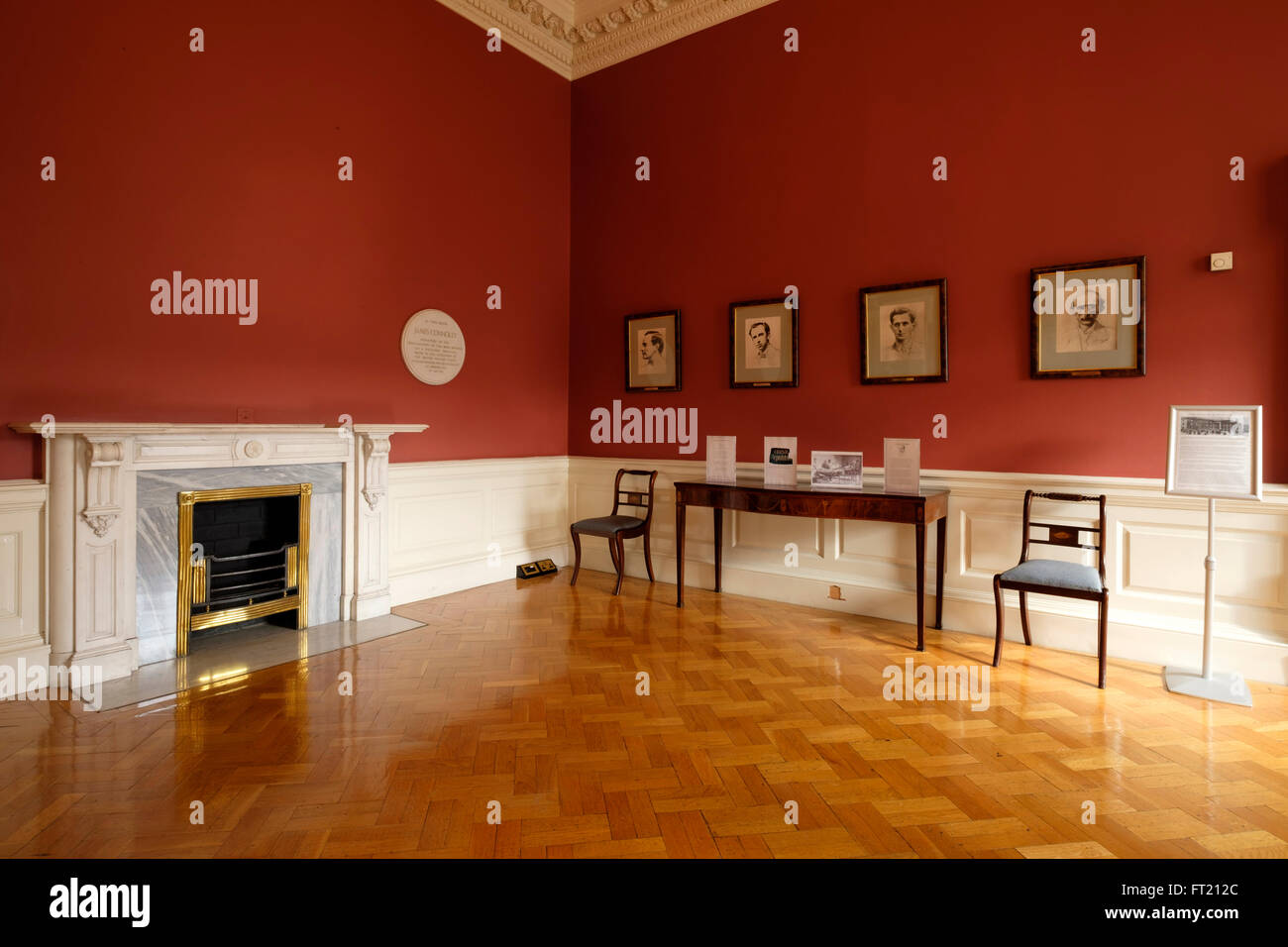Room at Dublin Castle where James Connolly was held after the Easter Rising of 1916 Stock Photo