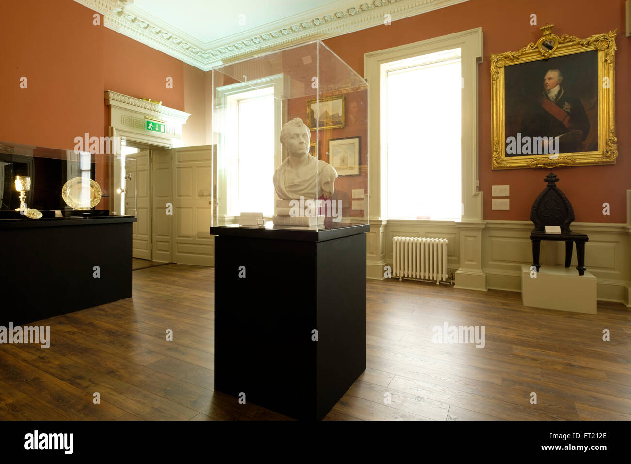 Exhibition room at the Dublin Castle, Dublin, Republic of Ireland, Europe Stock Photo