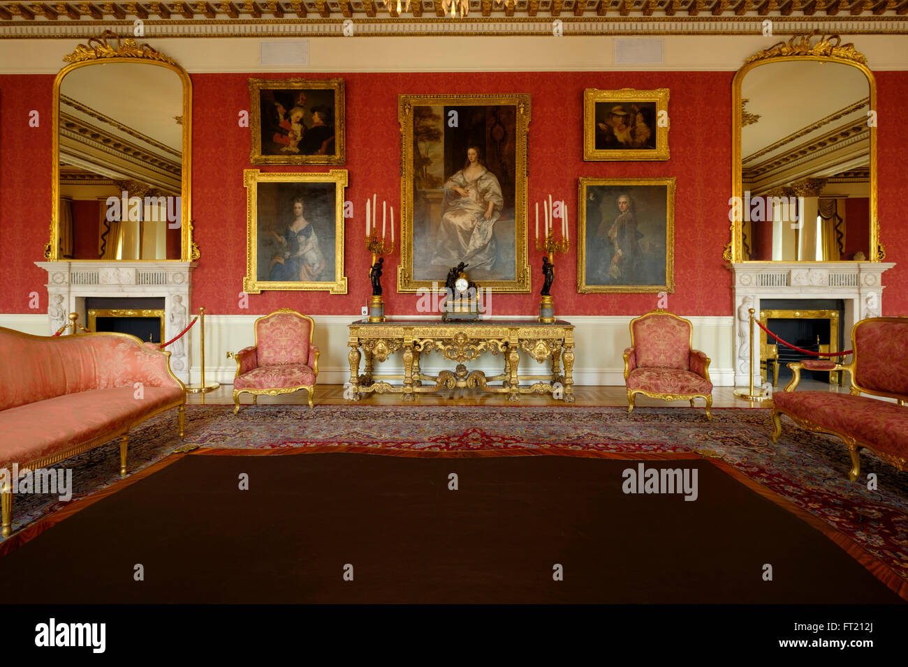 The State Drawing Room, Dublin Castle, Dublin, Republic of Ireland, Europe Stock Photo