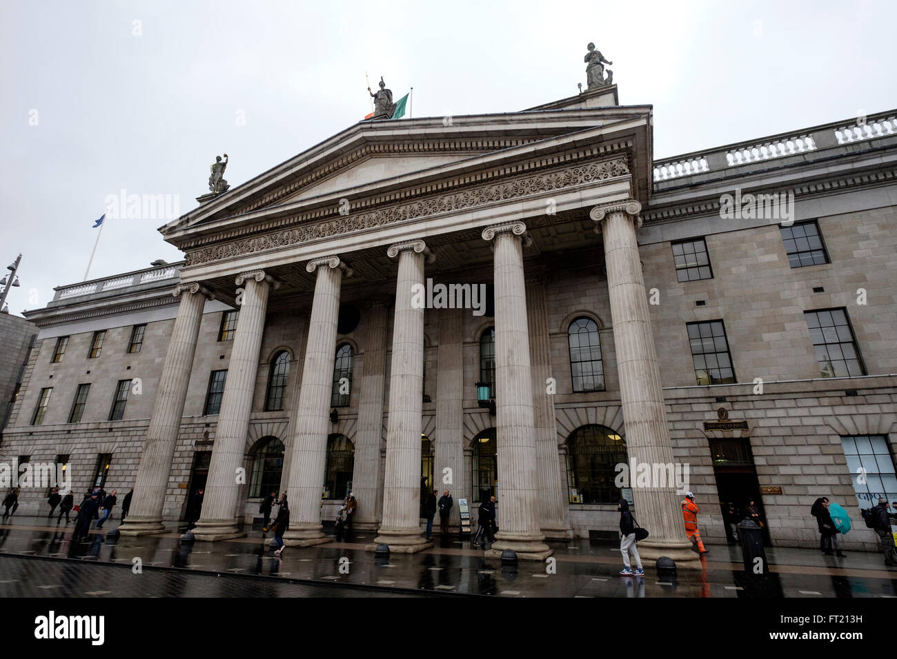 General Post Office at O'Connell street in Dublin, Republic of Ireland, Europe Stock Photo
