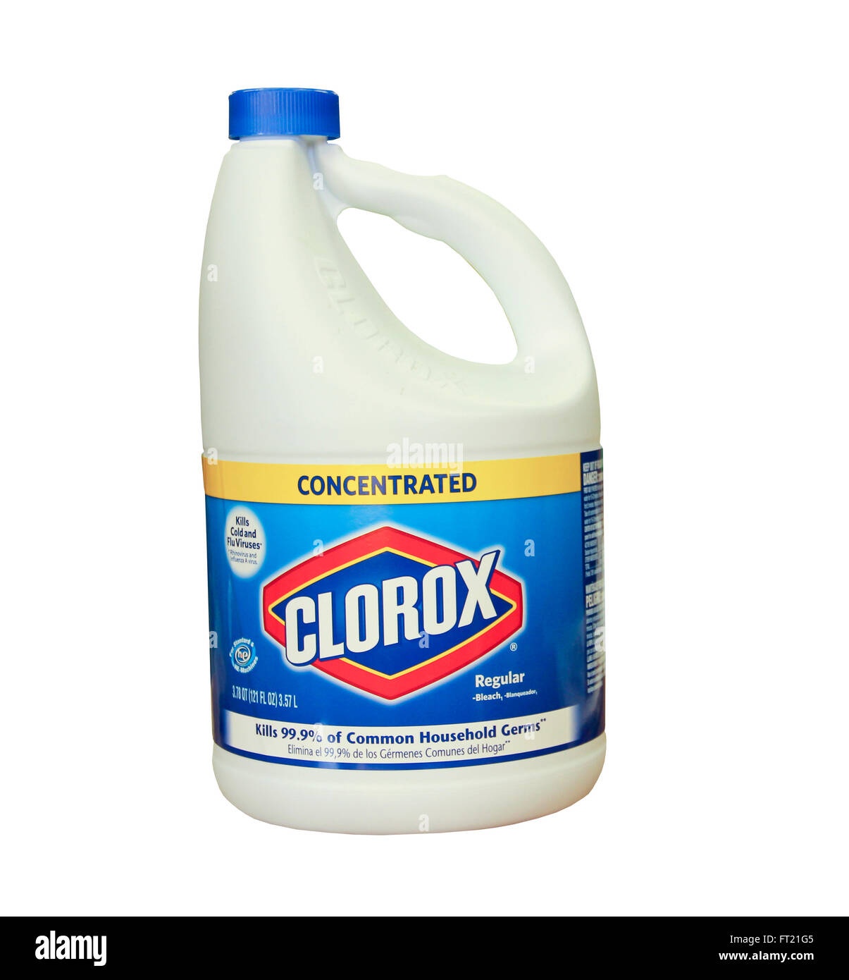 SPENCER , WISCONSIN- MARCH 30, 2014 : bottle of Corox Bleach. Clorox is an American Company founded in 1913. Stock Photo