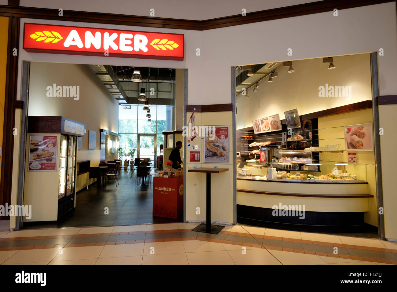 Anker bakery at Stadion Center, Vienna, Austria, Europe Stock Photo - Alamy