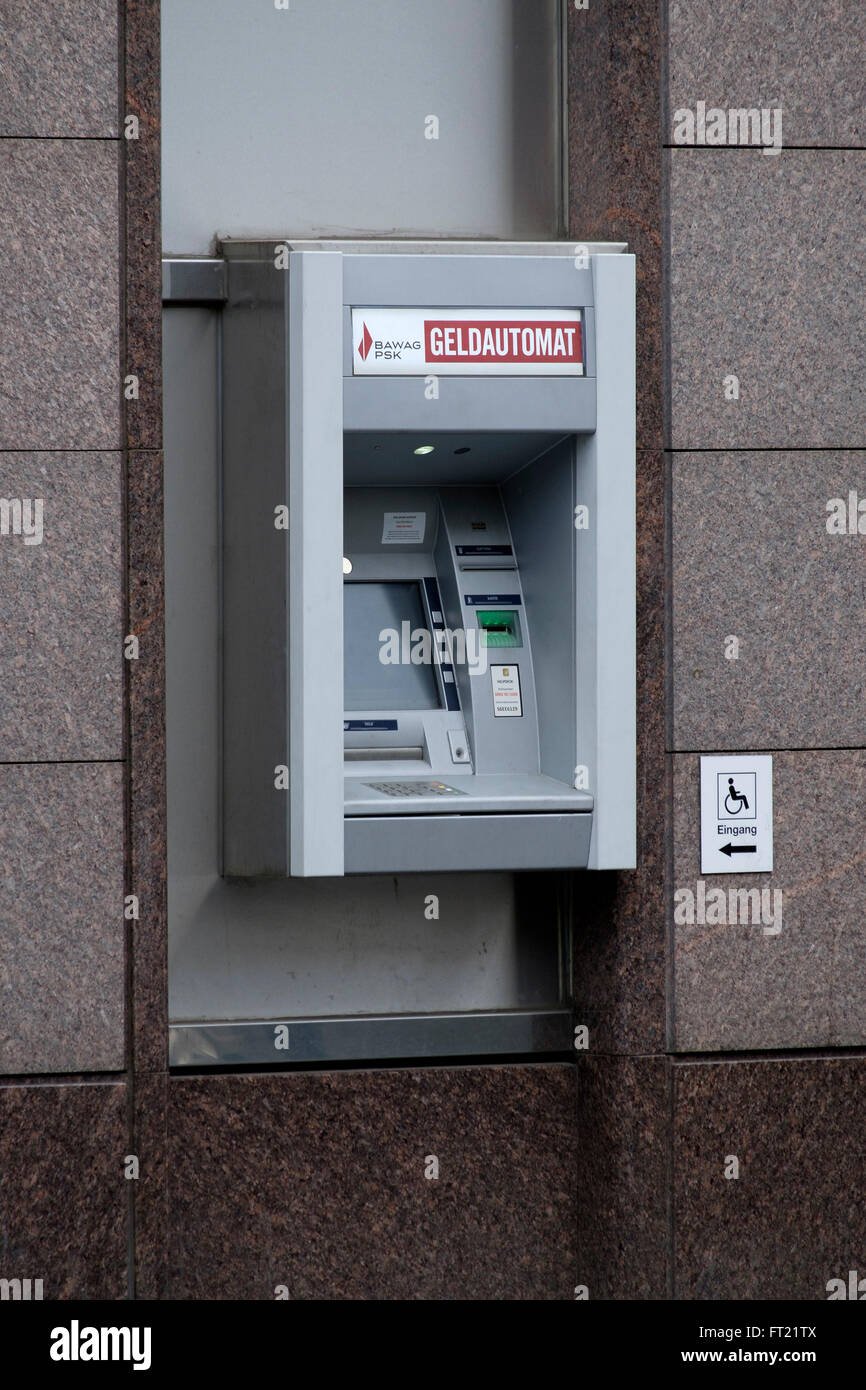 ATM machine, Vienna, Austria Stock Photo