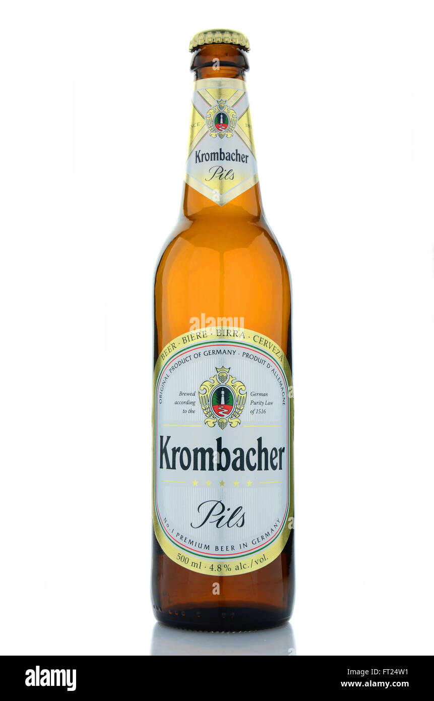 Krombacher pils beer isolated on hi-res stock photography and images - Alamy