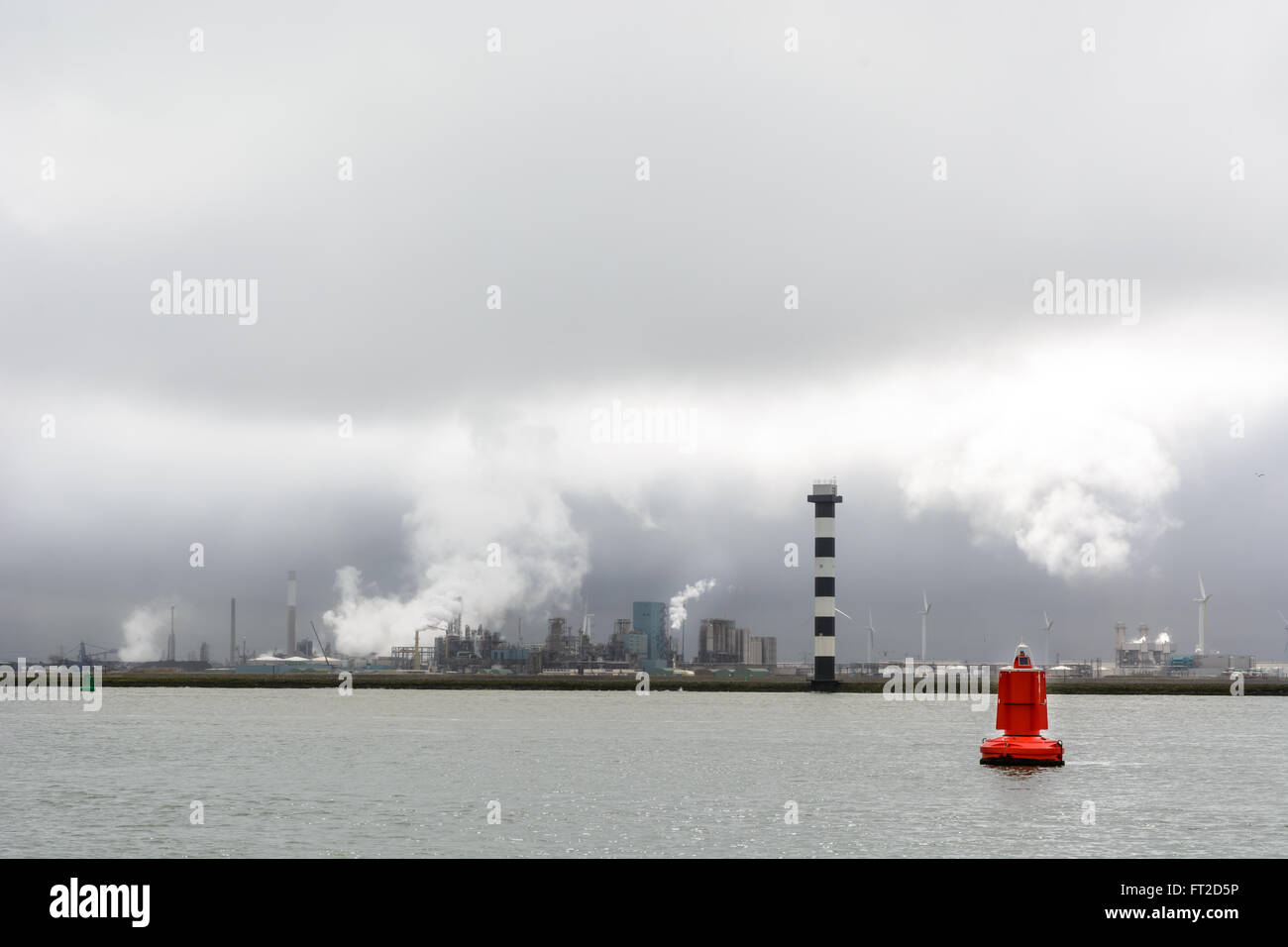 Hoek van Holland, entrance of port of Rotterdam, Netherlands Stock Photo