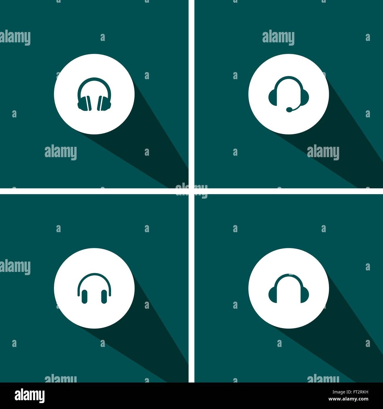 Headset web icon Stock Vector Images - Alamy