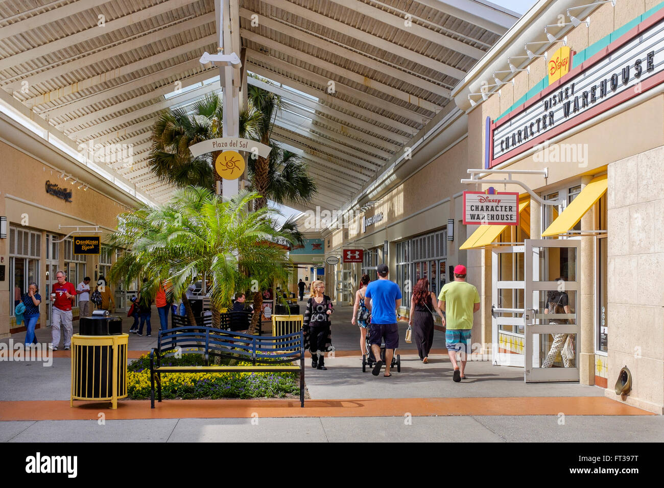Premium Shopping Outlet at International Drive, Orlando, Florida, USA Stock Photo