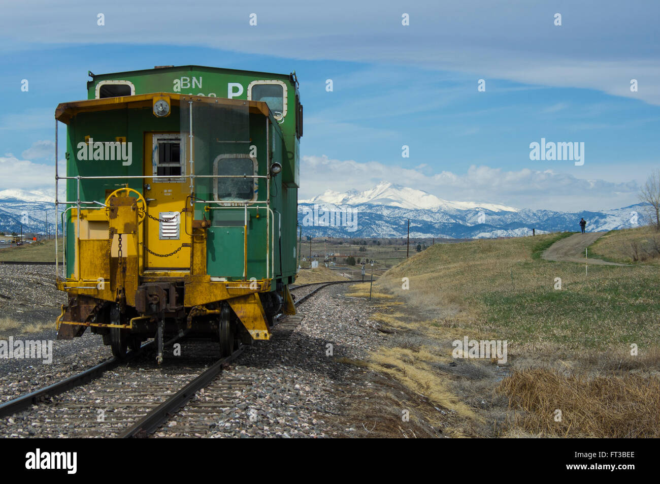Caboose in Colorado Stock Photo Alamy