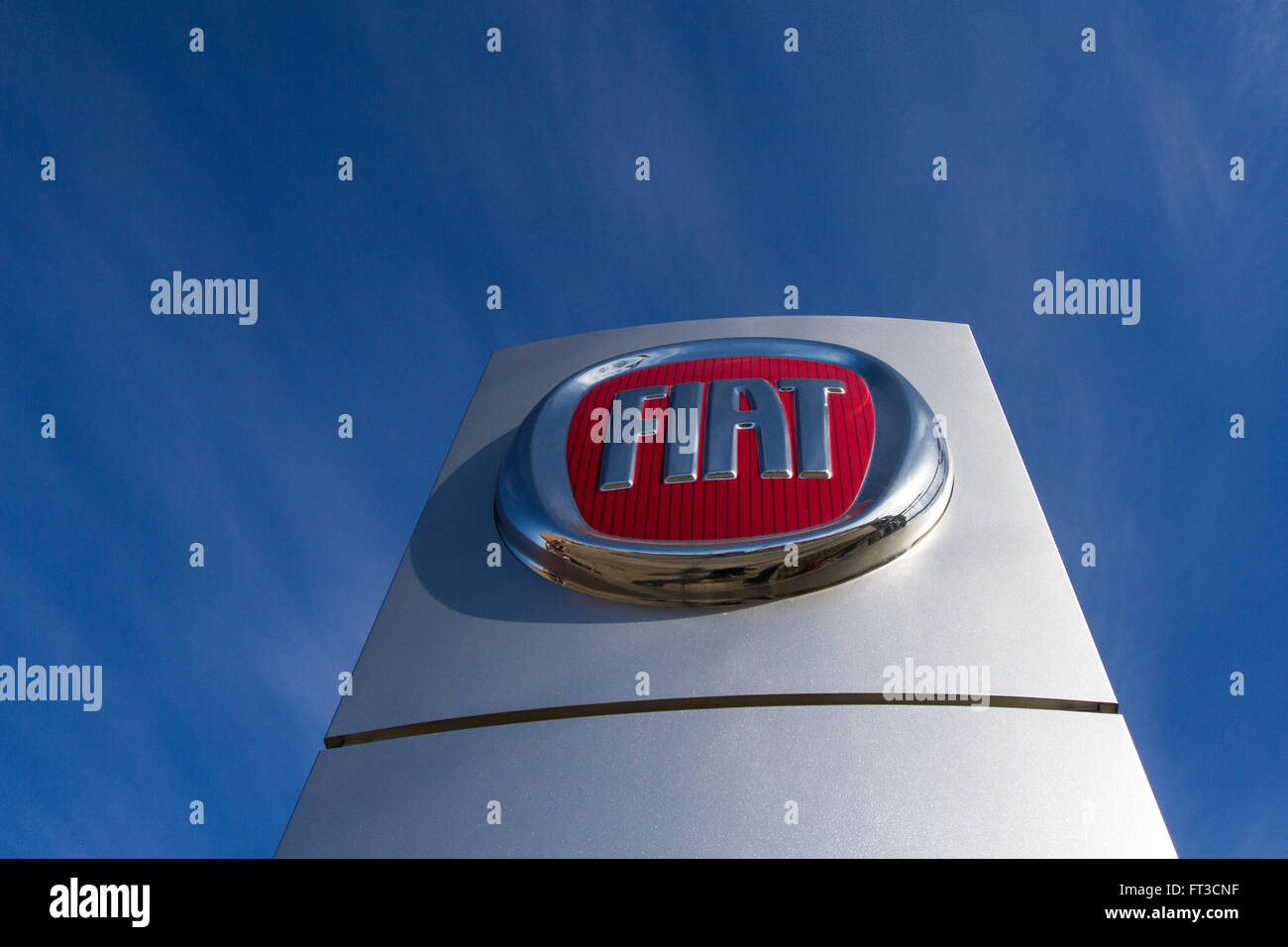 Italian car company Fiat's car dealership in Kingston, Ont., on March