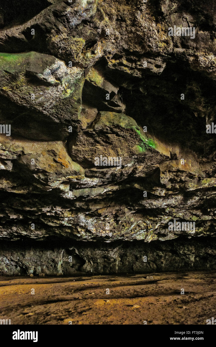 Rocks in Maniniholo Dry Cave Stock Photo