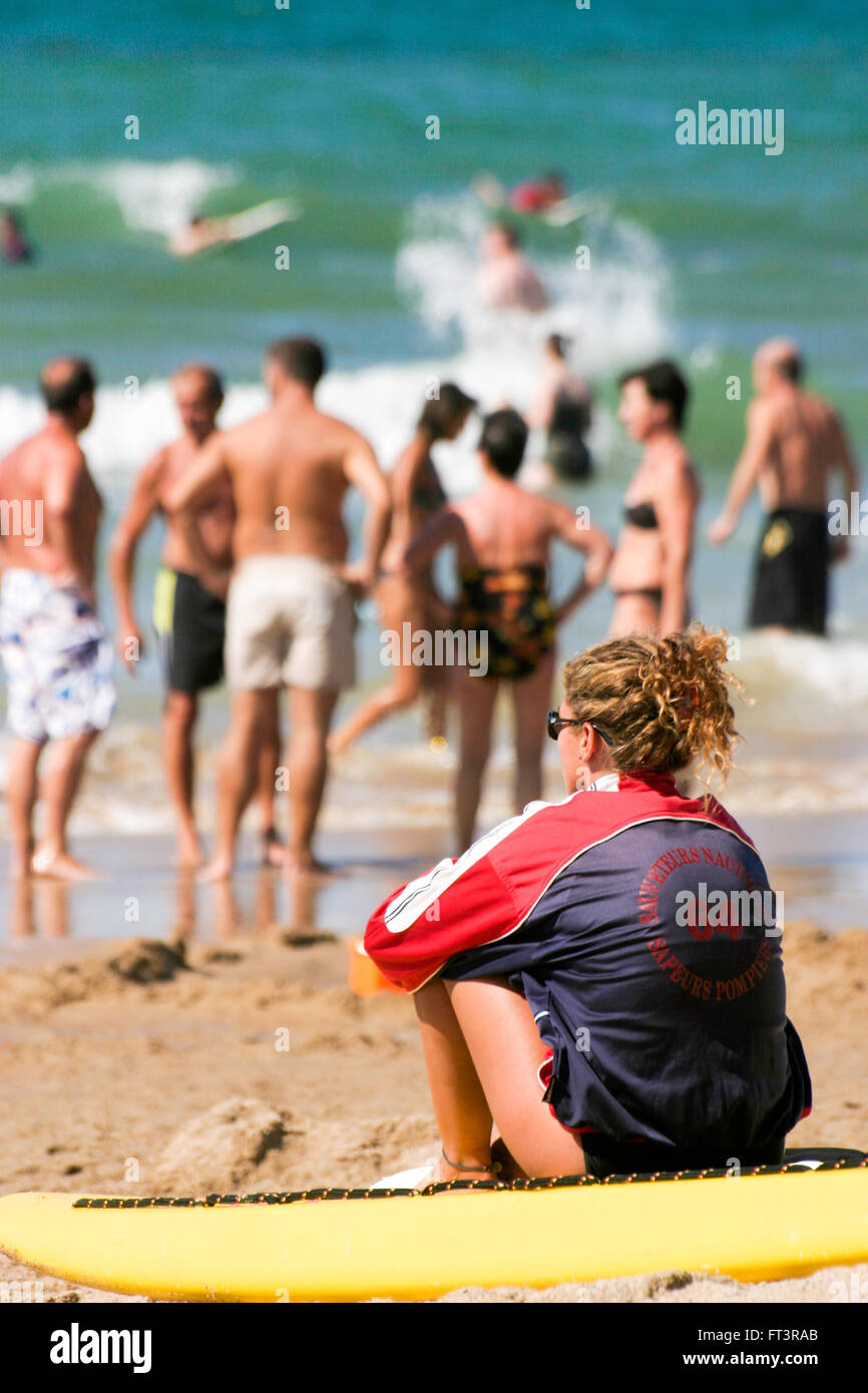 Beach Lifeguard Stock Photo