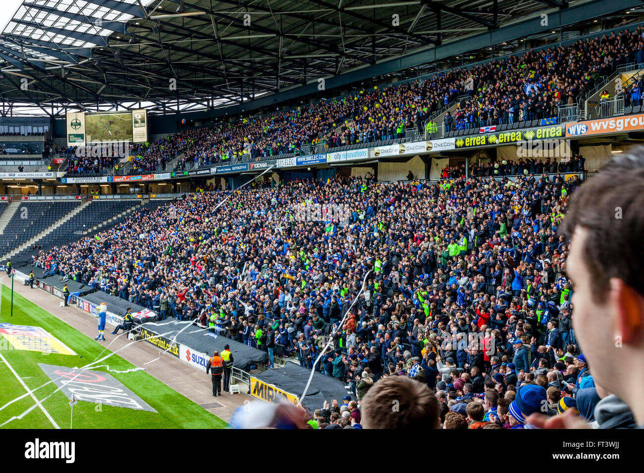 Over 7000 Brighton & Hove Albion Football Fans Watch Their Team Play