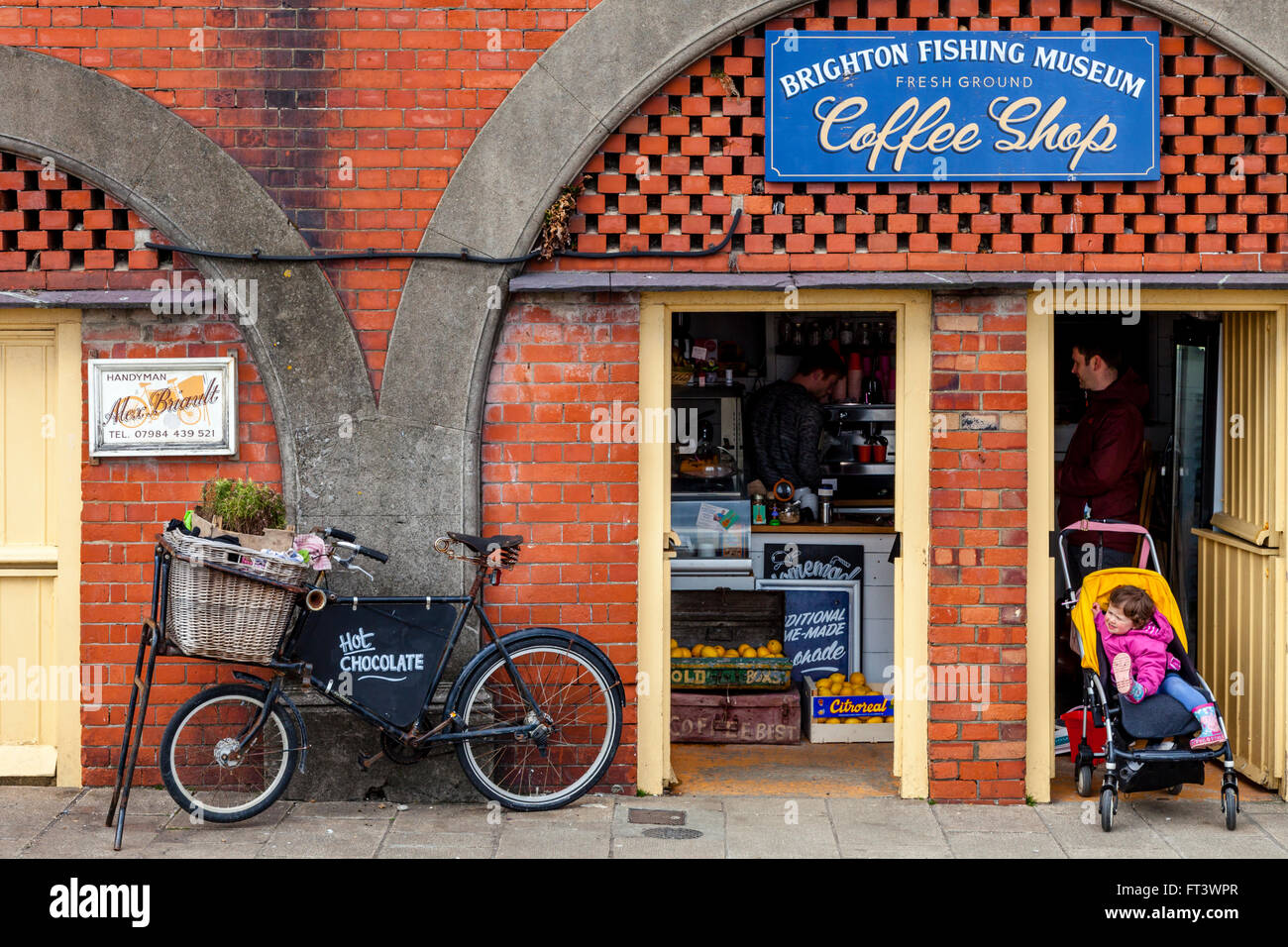 Brighton Fishing Museum Coffee Shop, Brighton, Sussex, UK Stock Photo
