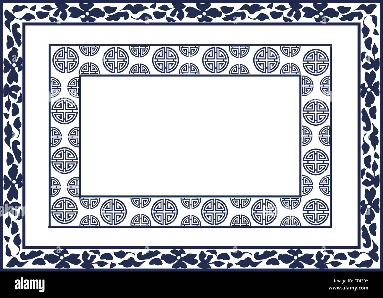 floral frame pattern Stock Vector Image & Art - Alamy