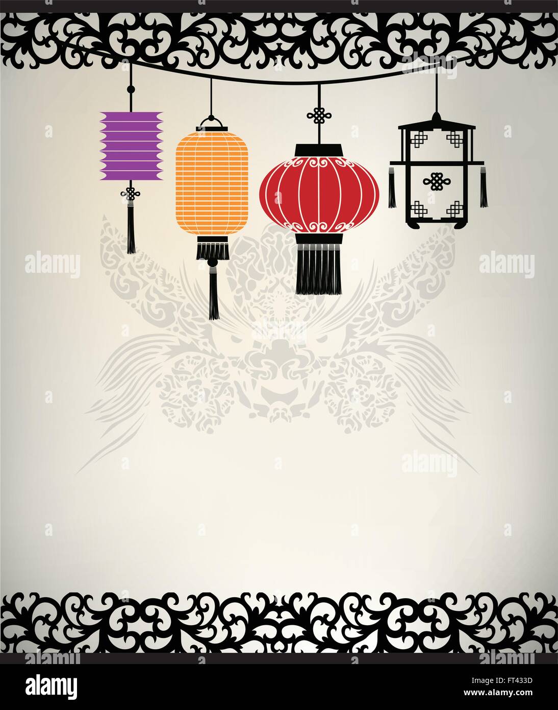 Mid autumn festival chinese new year frame hi-res stock photography and ...