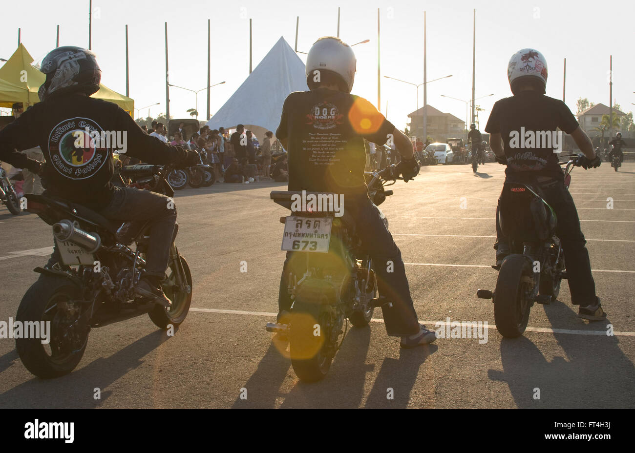 Annual custom bike and car show Thailand. Stock Photo