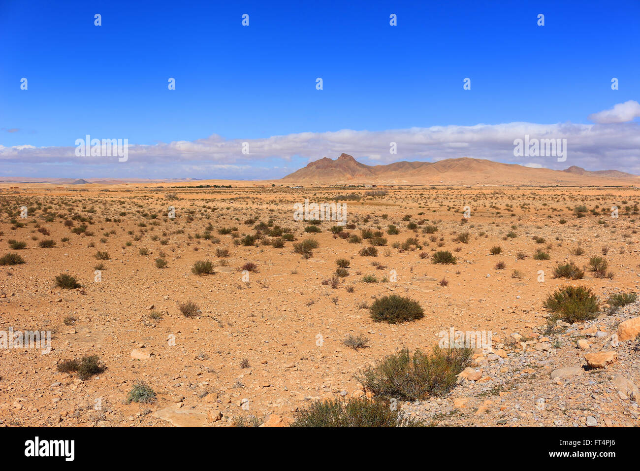 Arid desert in the Middle Atlas Mountains in Morocco, Africa Stock Photo
