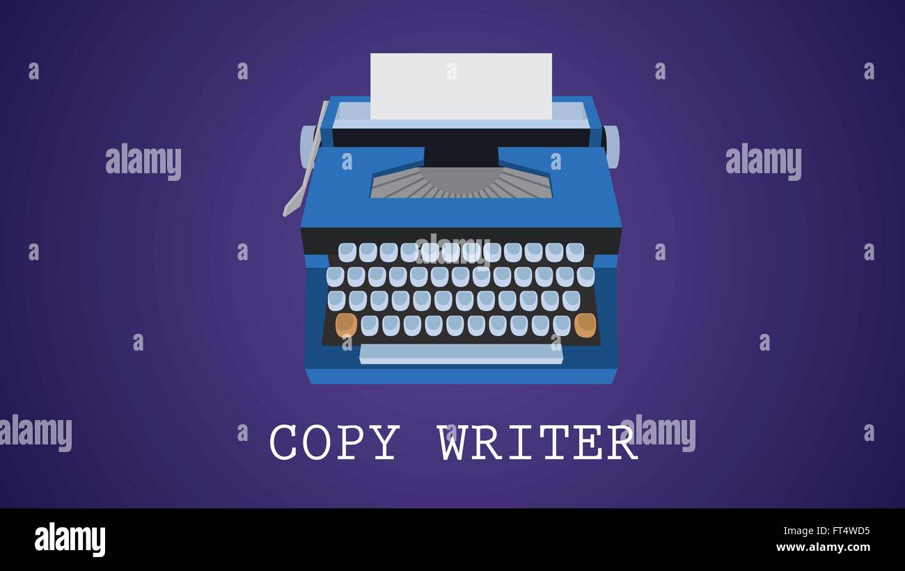 Vintage typewriter advertisement Stock Vector Images - Alamy