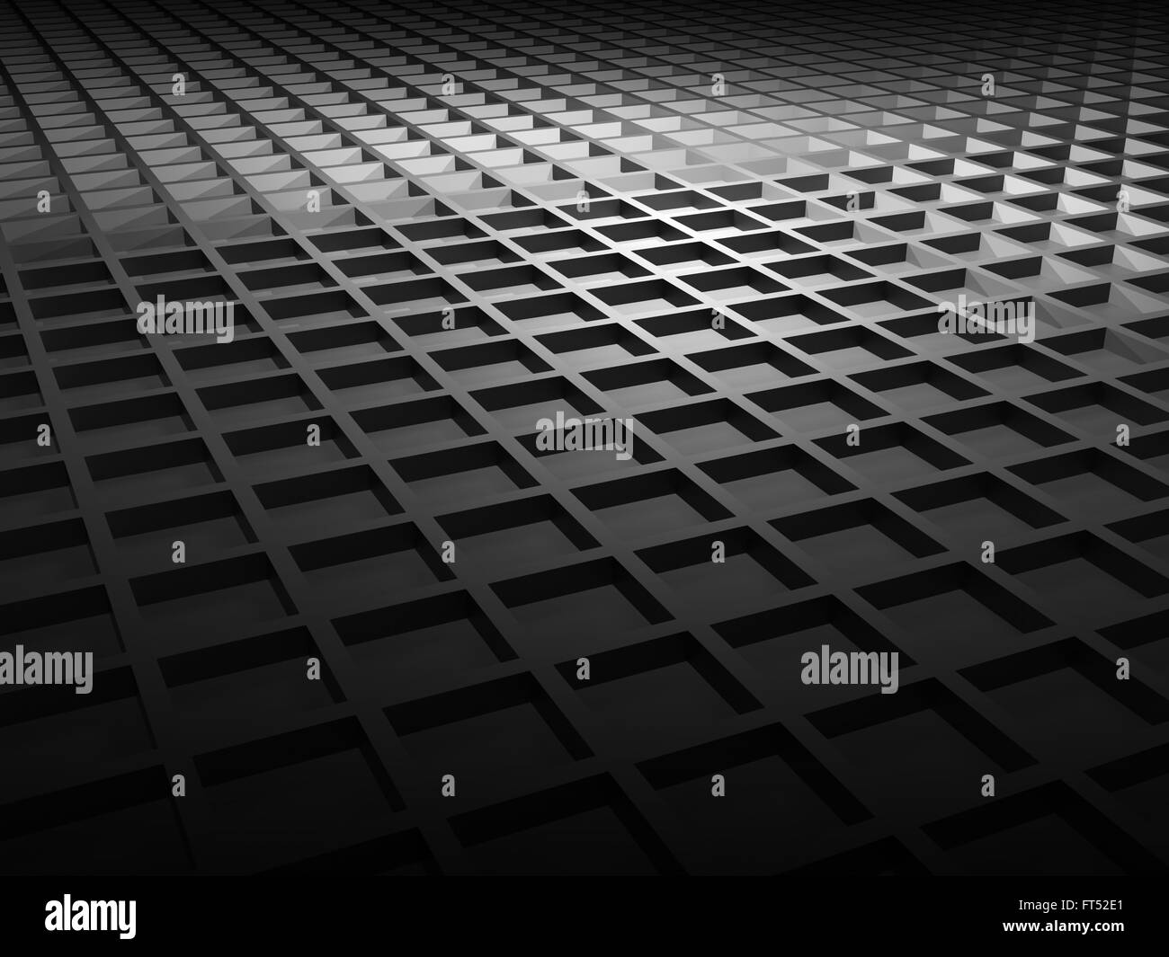 Abstract black shining digital background with square technological ...
