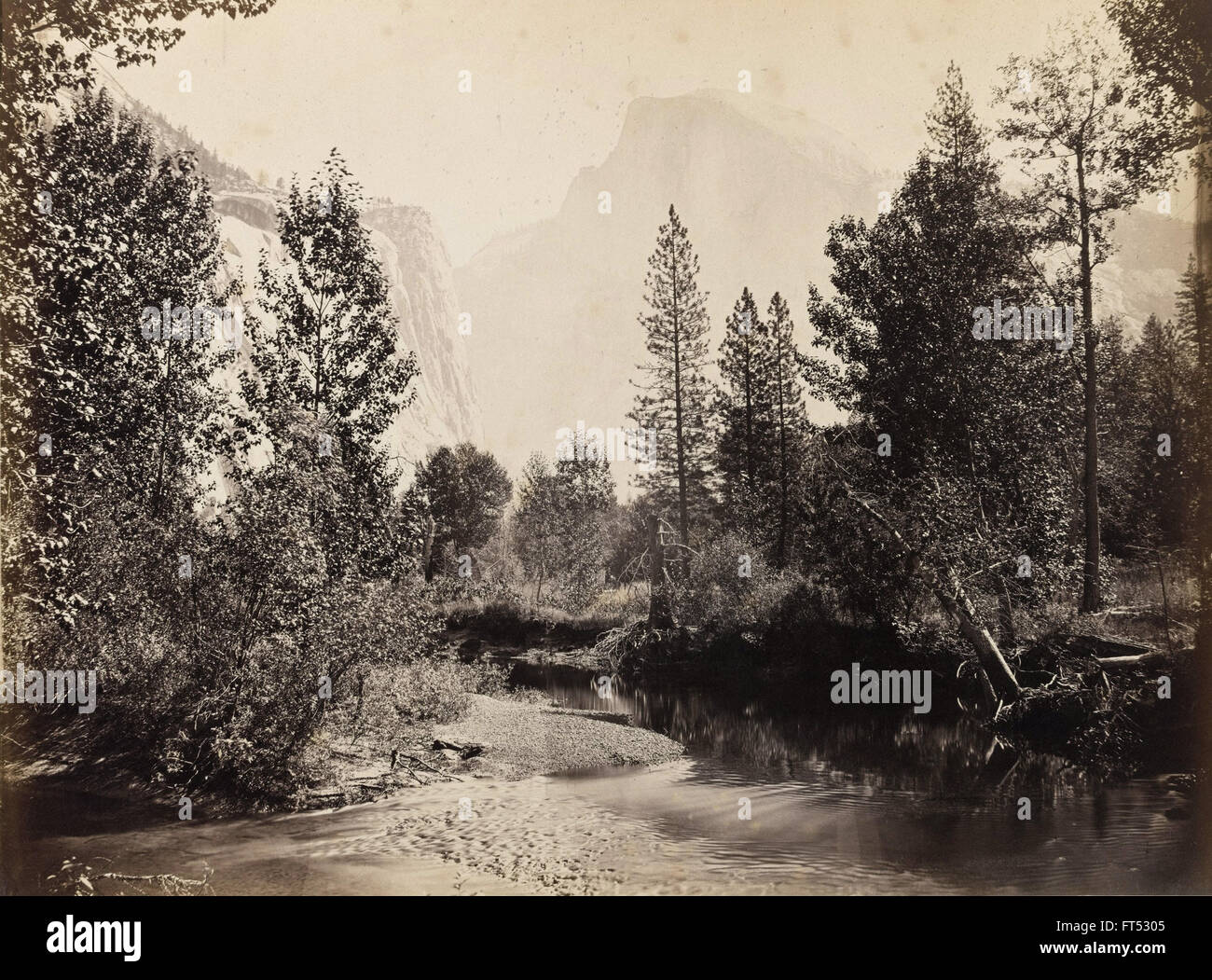 Carleton E. Watkins - Half Dome, 4967 feet, Yosemite - Cooper-Hewitt, National Design Museum Stock Photo