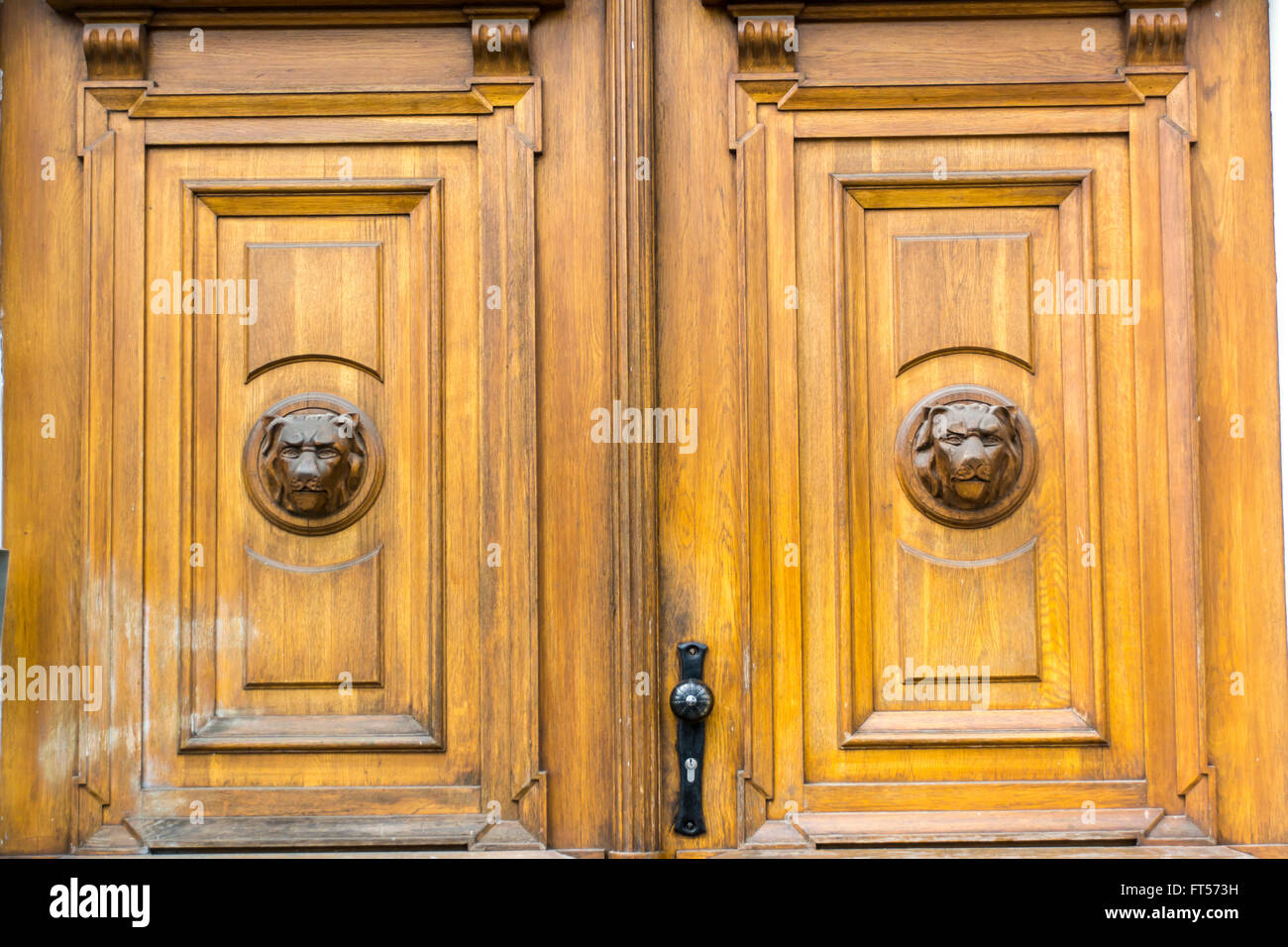 European old door close up Stock Photo