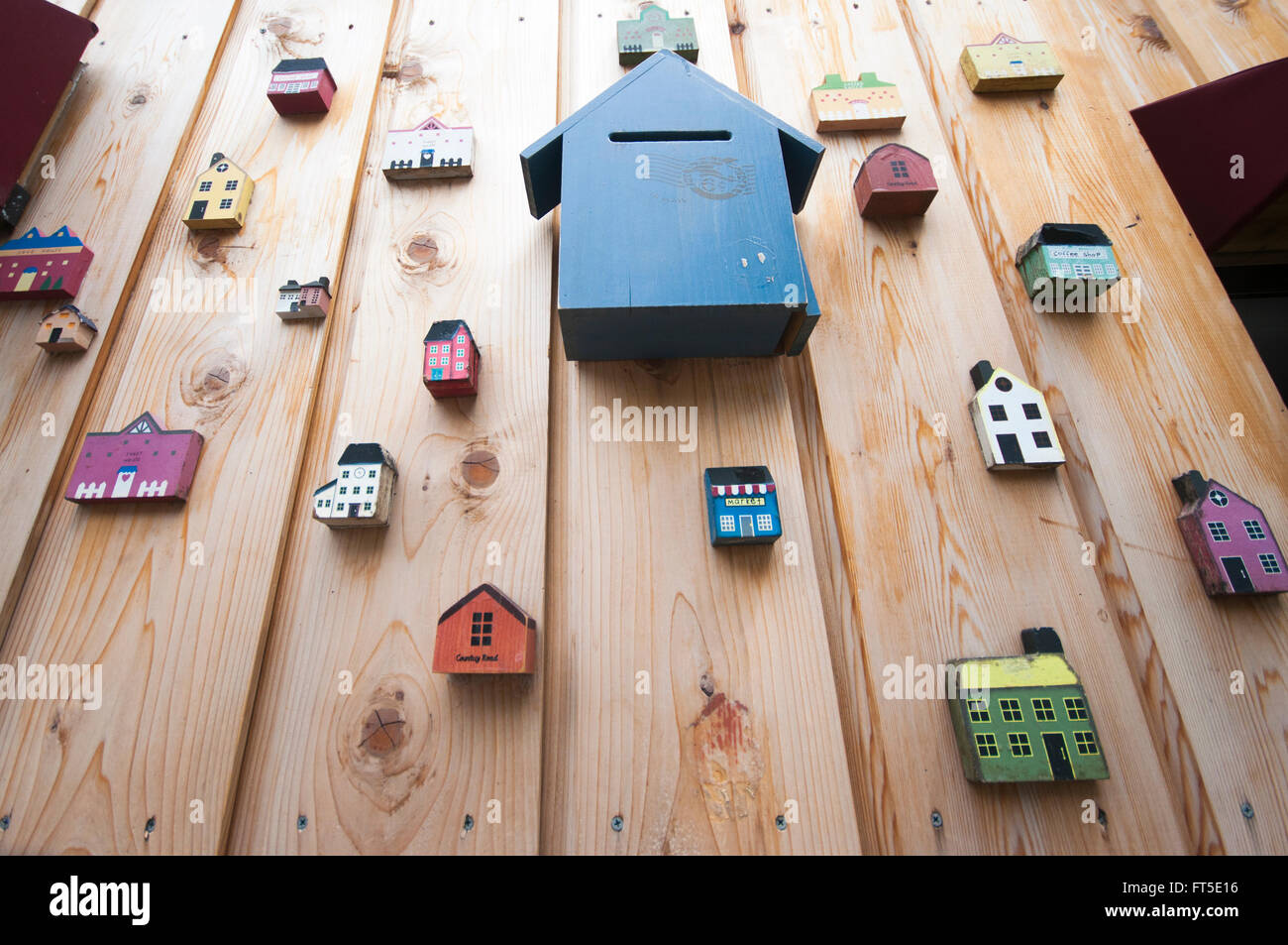 Wall Decoration of Gamcheon Culture Village. Stock Photo