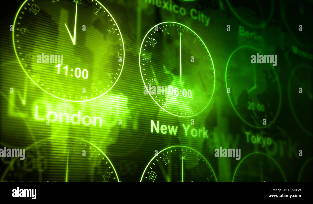 World Time Zone Clocks High Resolution Stock Photography and Images - Alamy