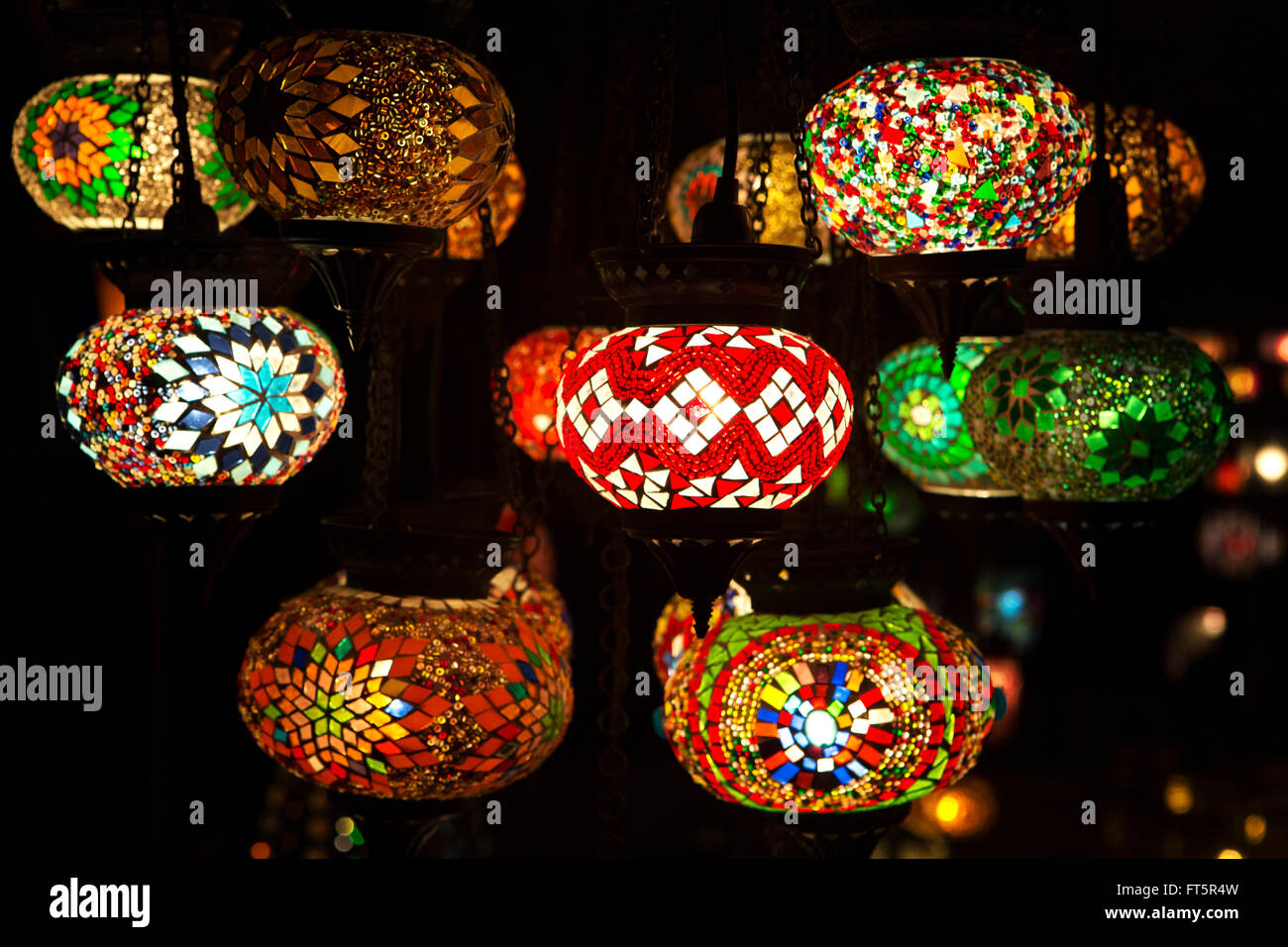arabian lamps of multi