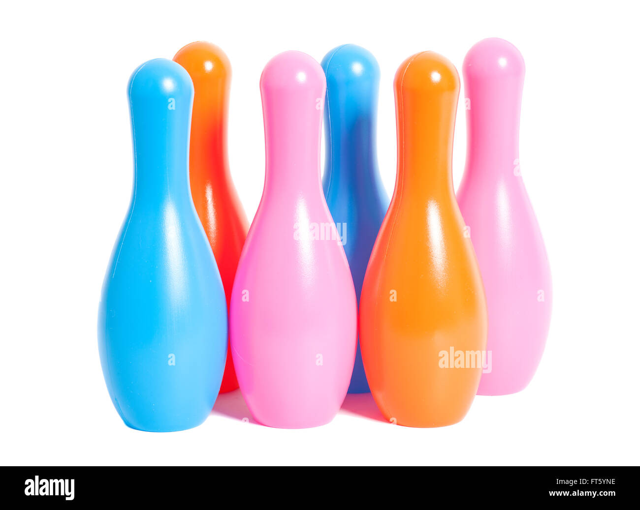 bowling pins isolated on white background Stock Photo Alamy