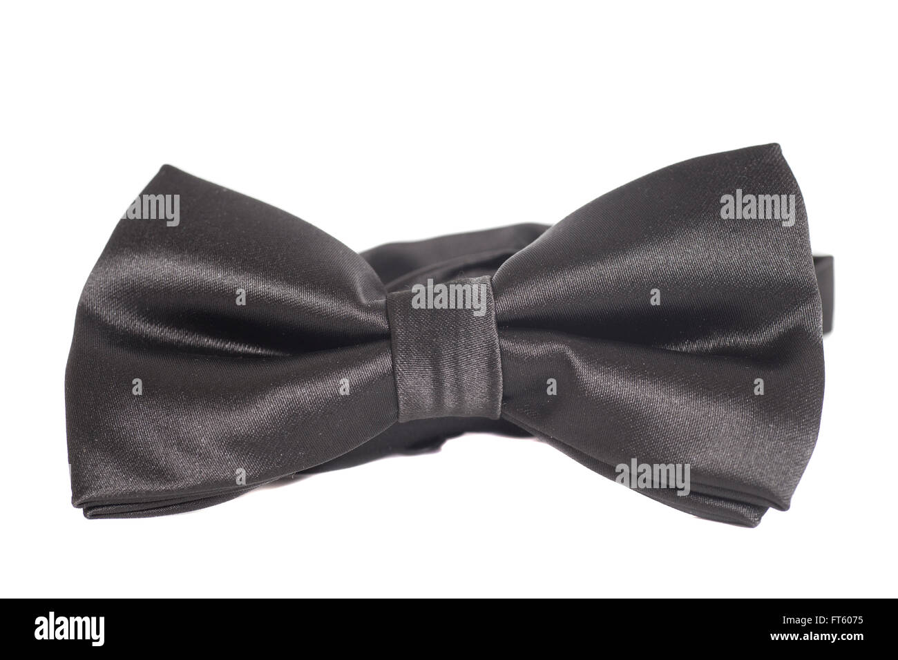 Black bow tie isolated on white background Stock Photo - Alamy