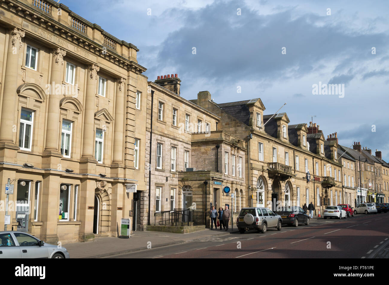 Bondgate Within, Alnwick town centre, Northumberland, England, UK Stock