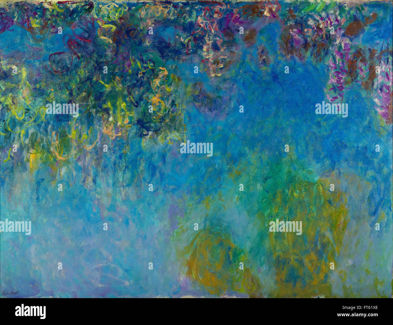 Claude Monet - Wisteria - Gemeentemuseum Stock Photo