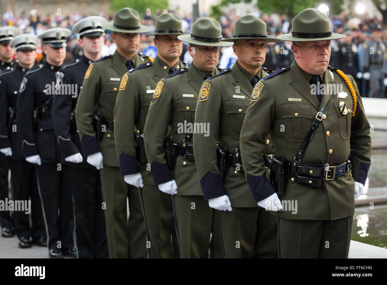 Border Patrol agents take part in the National Law Enforcement Officers ...