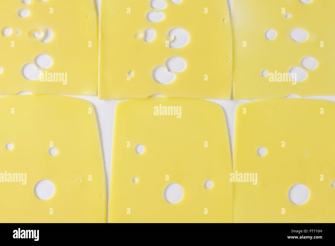 full frame of emmental cheese slices Stock Photo Alamy
