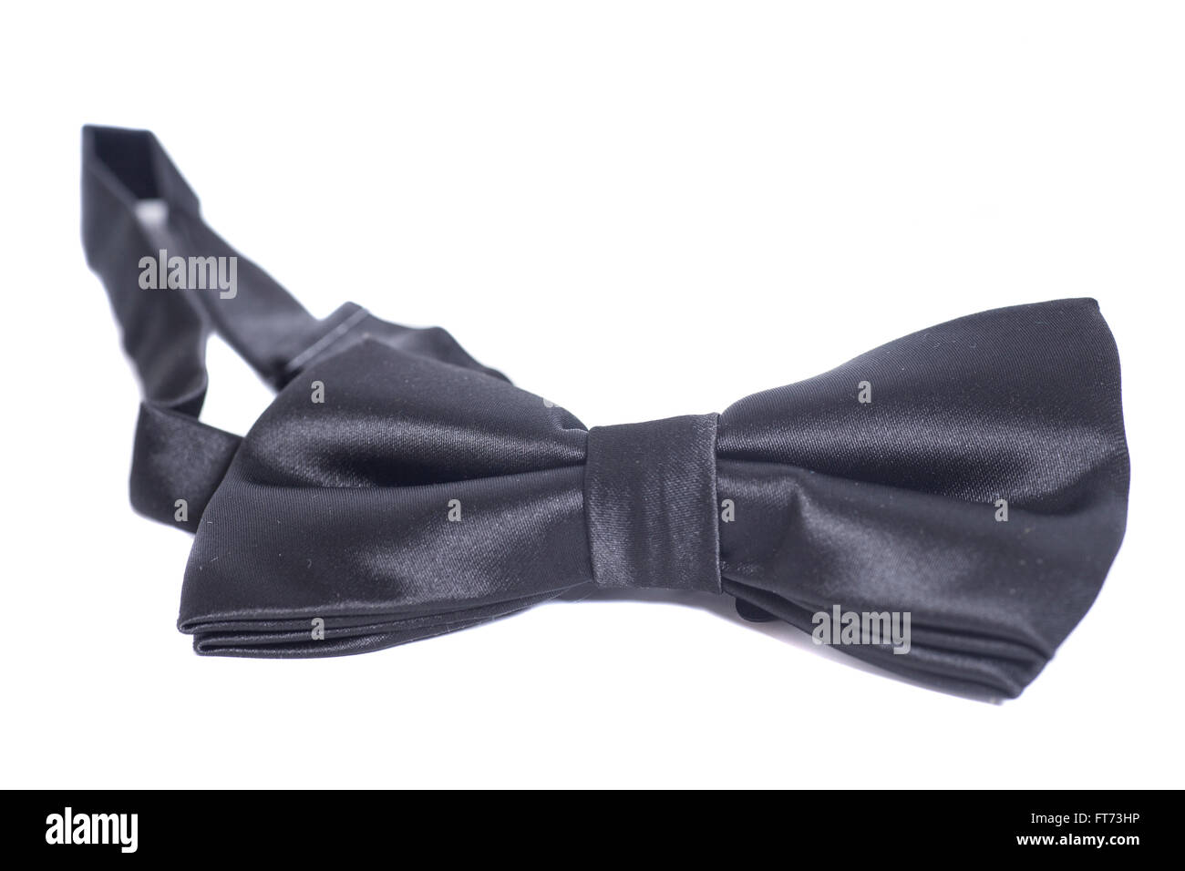 Black bow tie isolated on white background Stock Photo