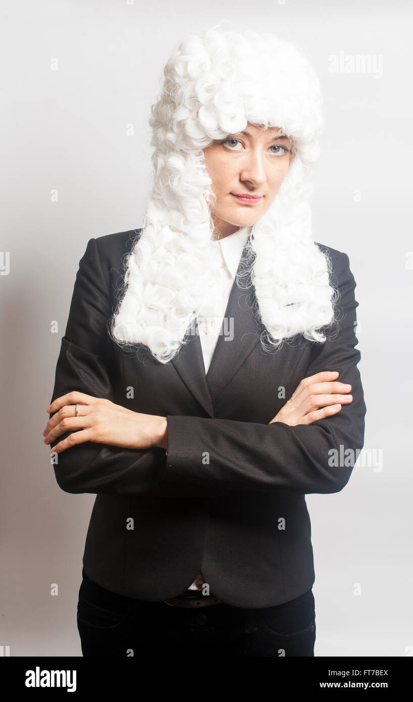 Judge wearing white wig hires stock photography and images Alamy