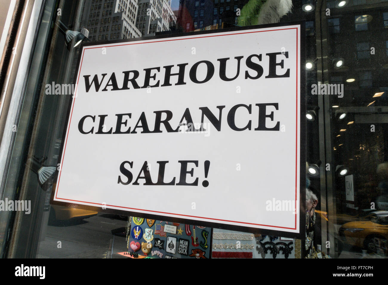 Warehouse clearance sale sign on hi-res stock photography and images - Alamy