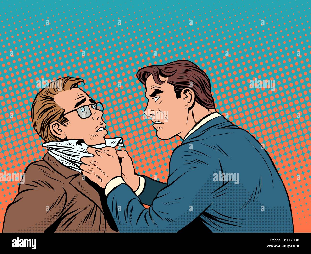 Conflict Men Fight Quarrel Businessman Stock Vector Image Art Alamy