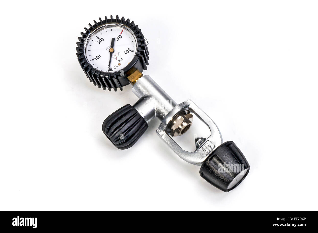 Pressure gauge scuba gas regulator Stock Photo Alamy