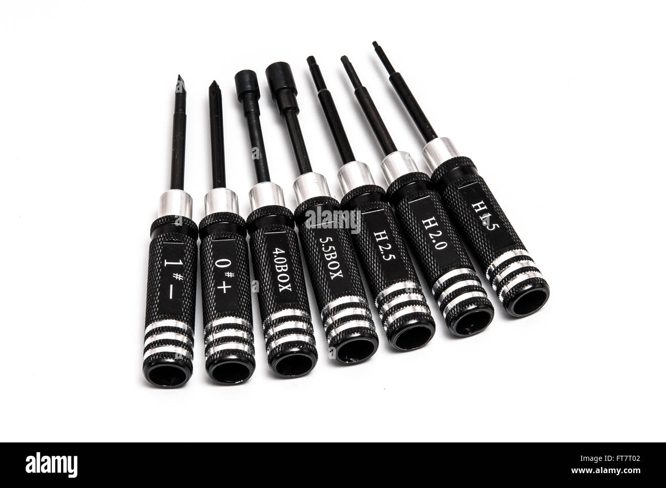 screwdriver set shapes and sizes Stock Photo