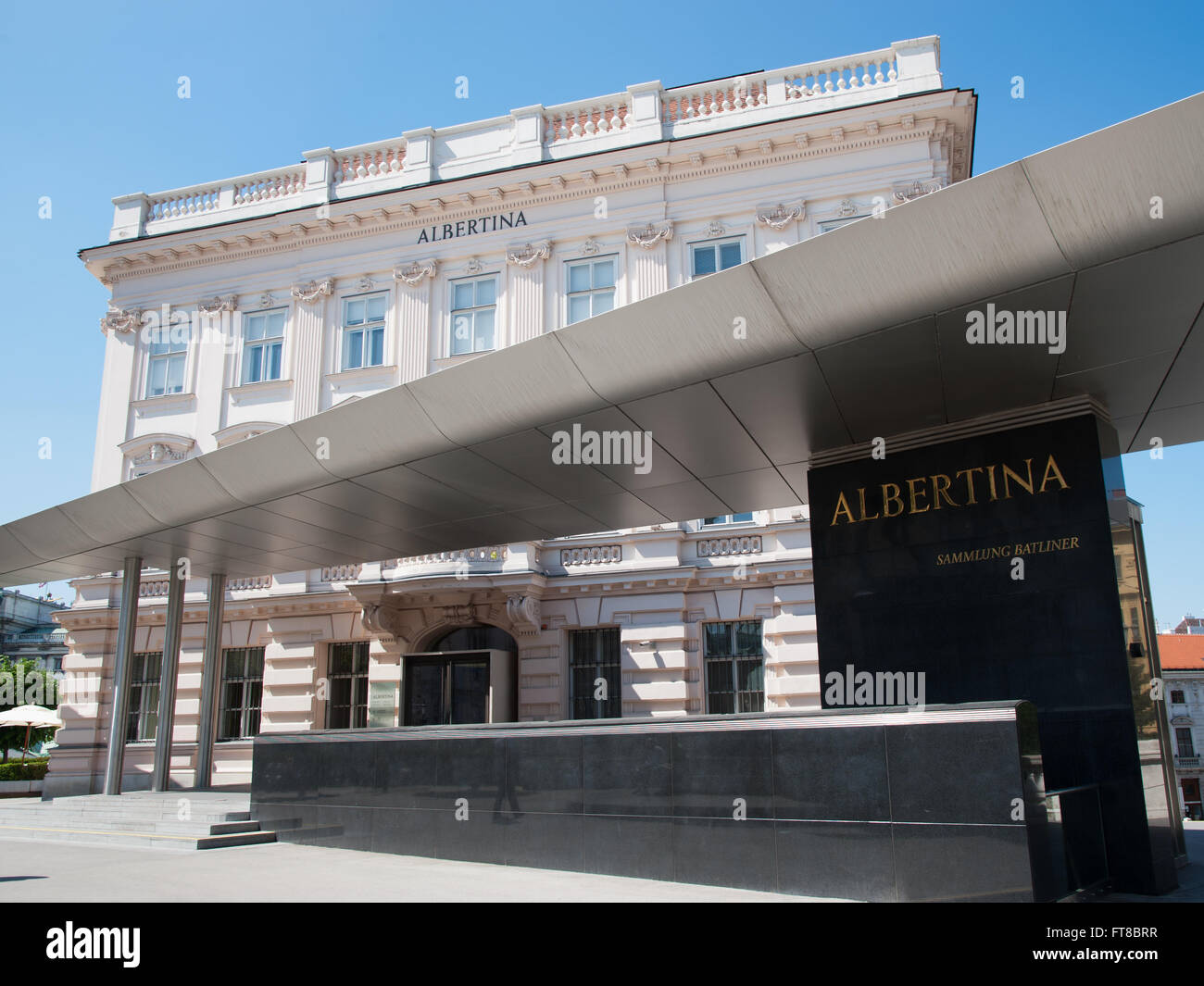 Museum in the old centre of Vienna with the collections of painting graphic art Stock Photo