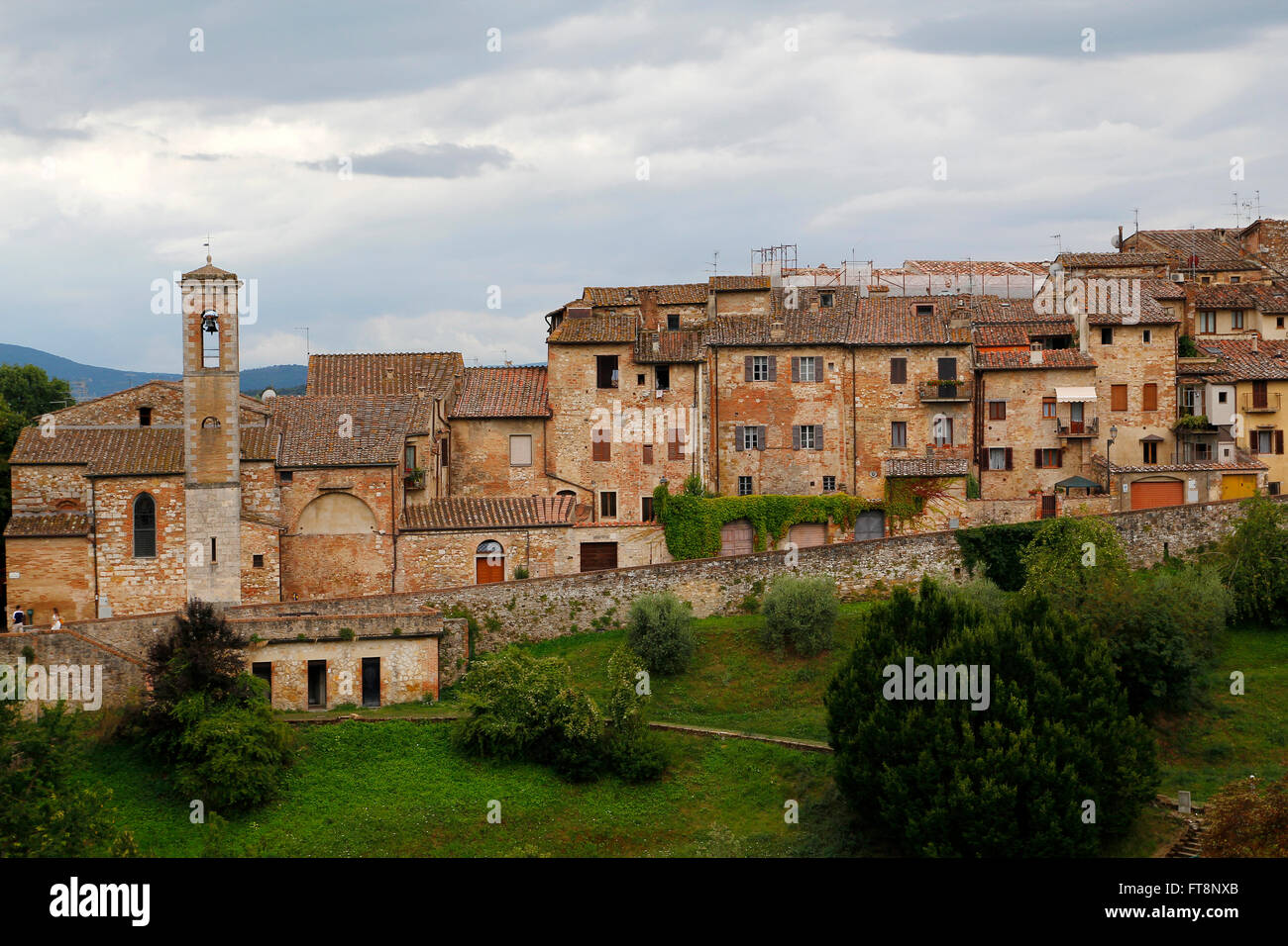Colle di val d'Elsa, a beautiful medieval village in the Tuscany, Italy Stock Photo