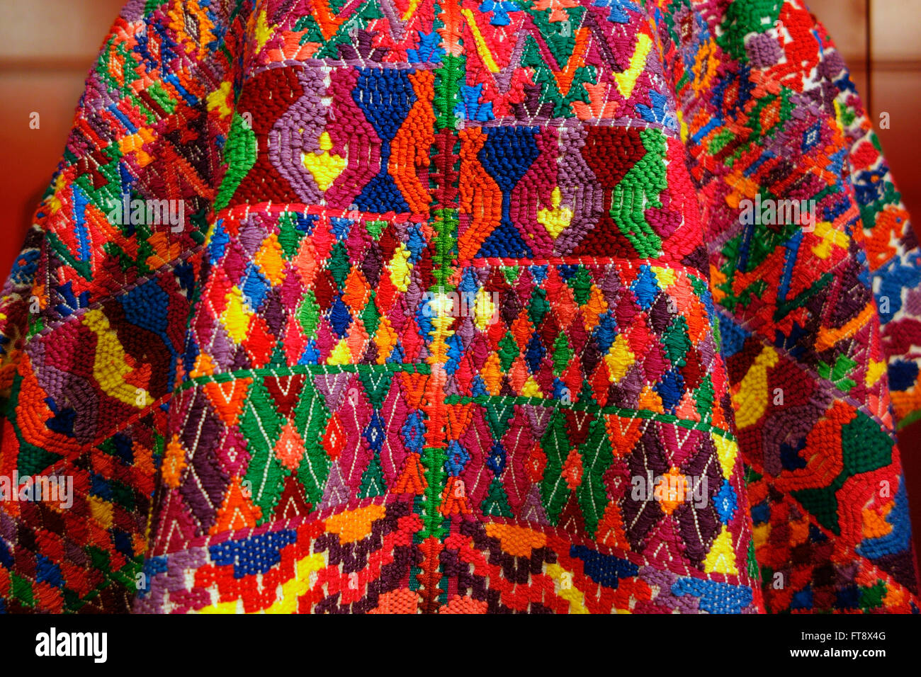 Mayan textile, Centro de Textiles del Mundo Maya, San Cristobal de las Casas, Chiapas, Mexico Stock Photo