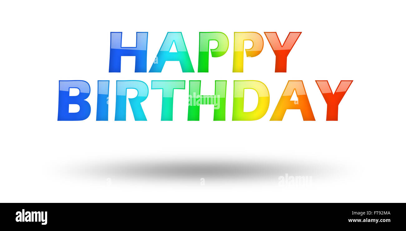 text happy birthday with